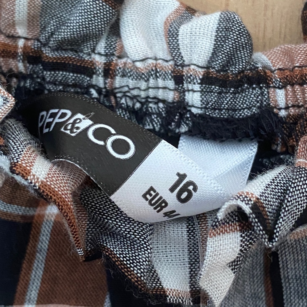 Checkered smock summer dress size 16 - pep&co - Picture 3 of 5